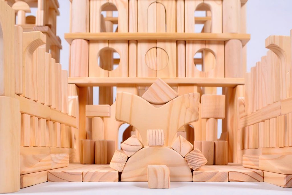 528-Piece Large New Zealand Pine Unit Blocks Set