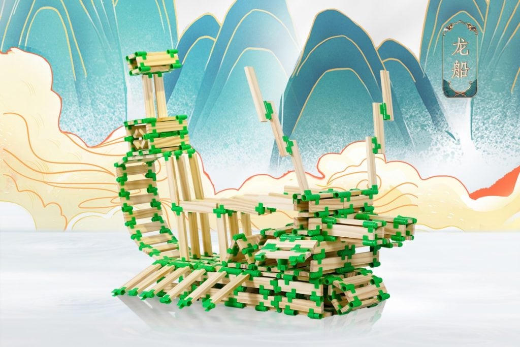 6101-Piece Modular Wooden Plank & Connector Construction Set