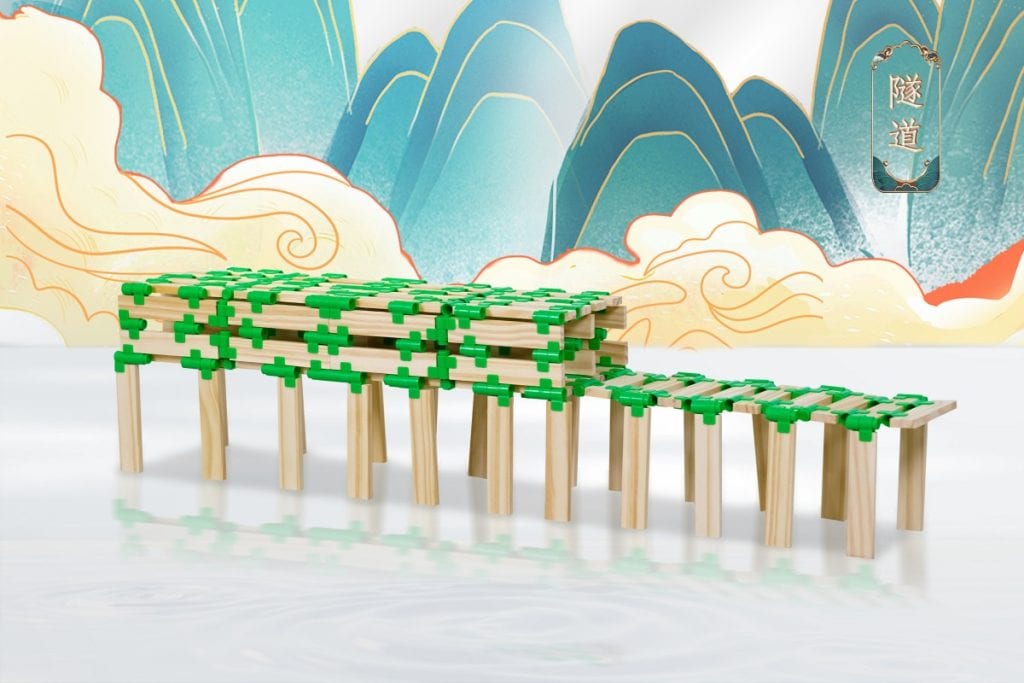 6101-Piece Modular Wooden Plank & Connector Construction Set