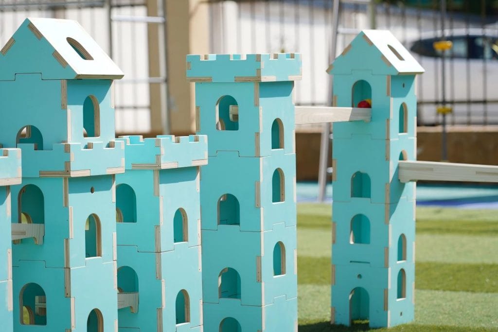 Modular Wooden Castle Ball Run System