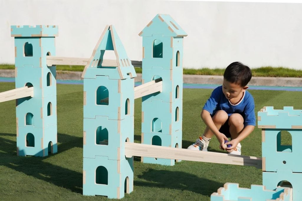 Modular Wooden Castle Ball Run System