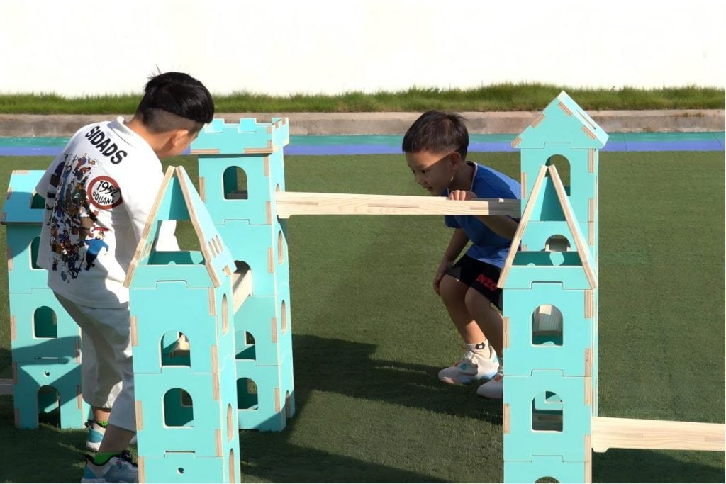 Modular Wooden Castle Ball Run System