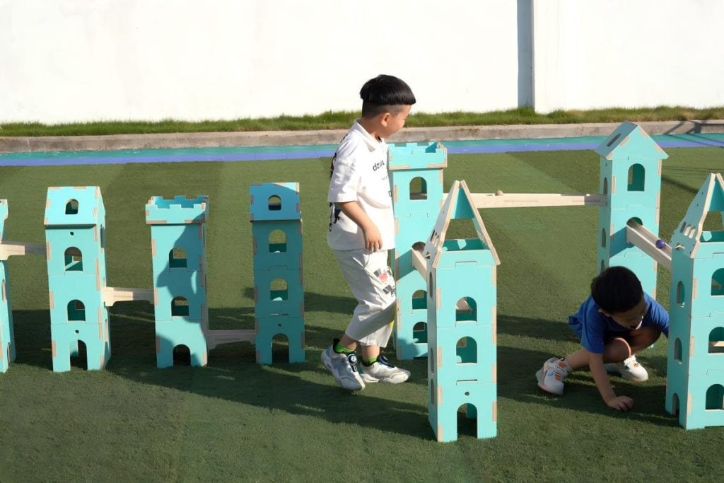 Modular Wooden Castle Ball Run System
