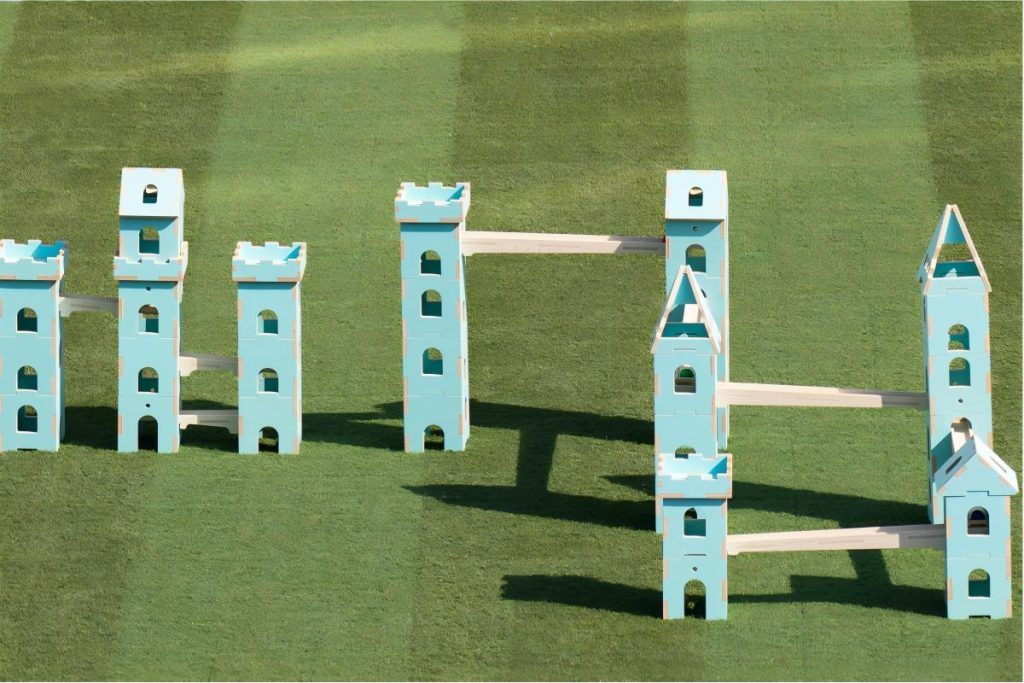Modular Wooden Castle Ball Run System