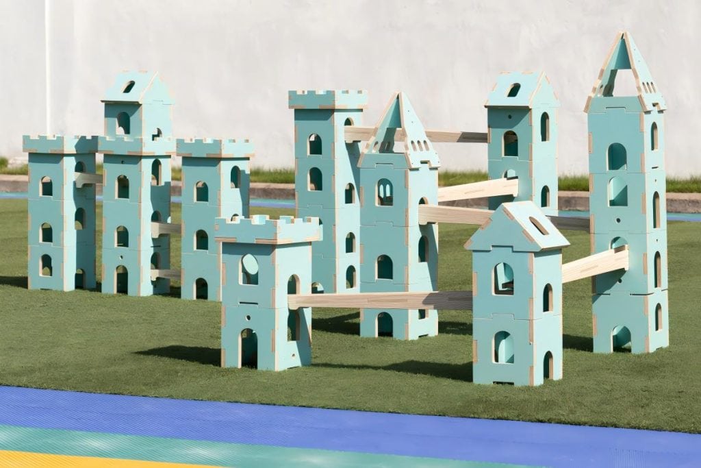Modular Wooden Castle Ball Run System