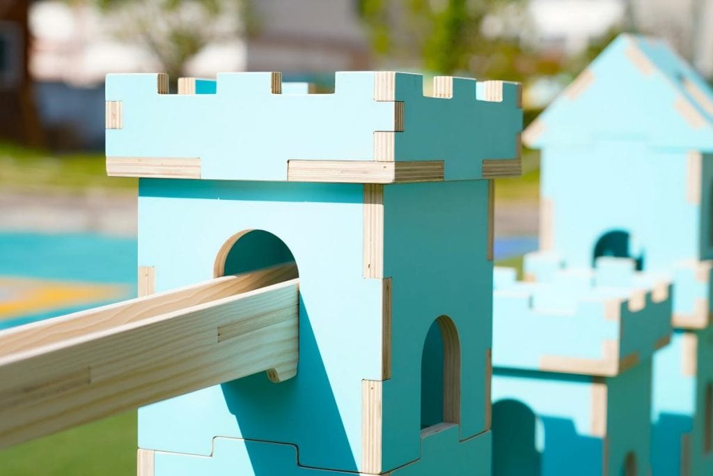 Modular Wooden Castle Ball Run System