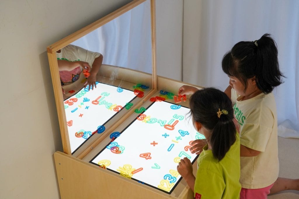 Sensory Light Table & Mirror Exploration Set
