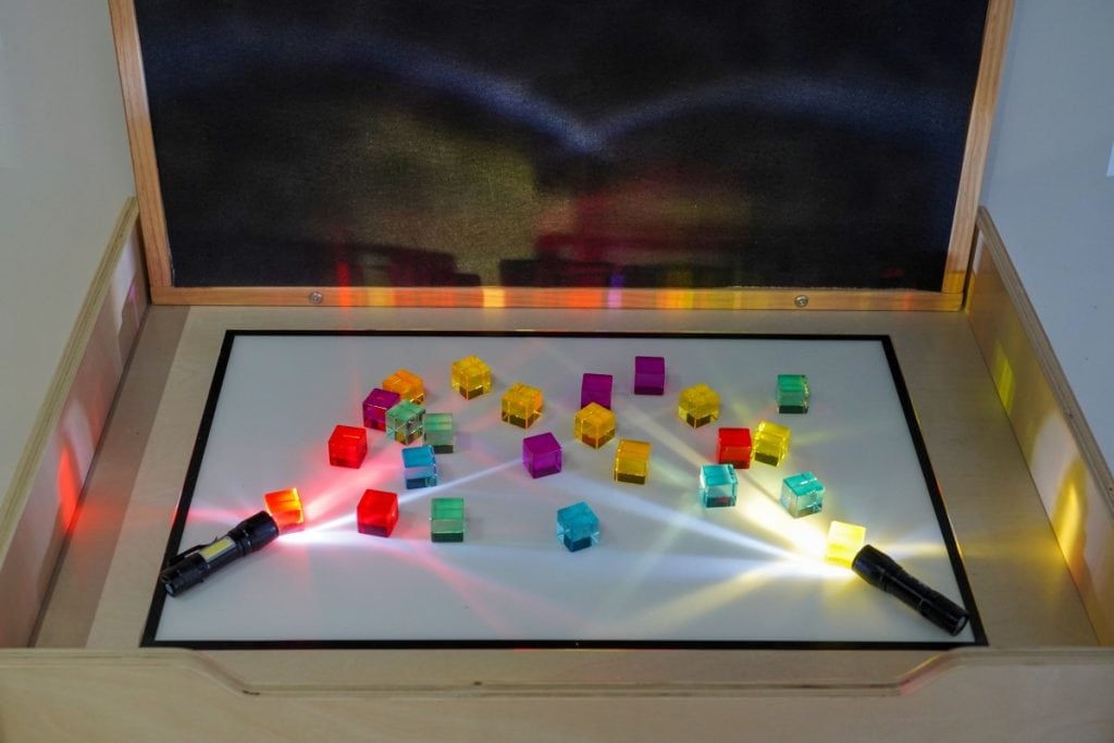 Sensory Light Table & Mirror Exploration Set