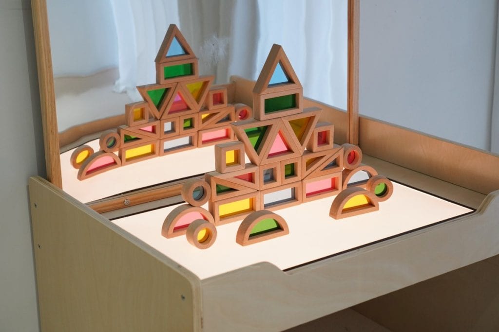 Sensory Light Table & Mirror Exploration Set