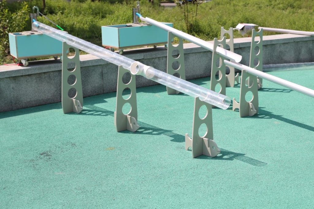 220-Piece Outdoor Sand & Water Play System – Blue Plywood Water Wheels