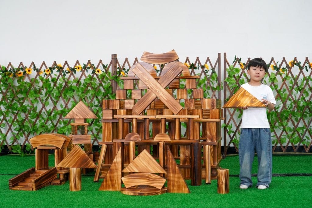 260-Piece Outdoor Wooden Building Block Set