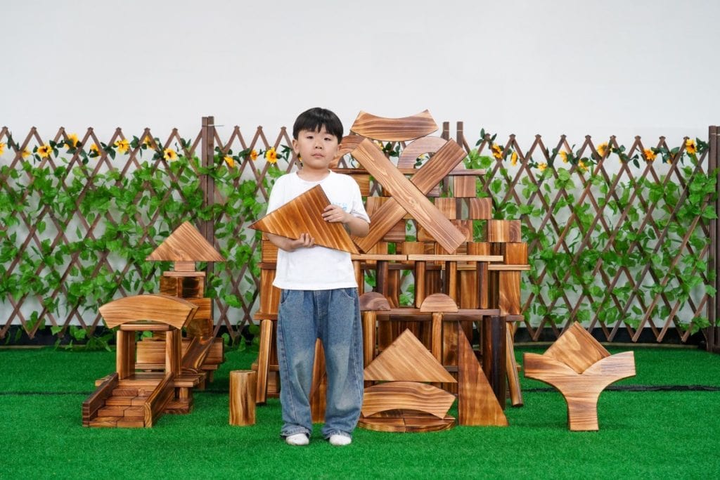 260-Piece Outdoor Wooden Building Block Set