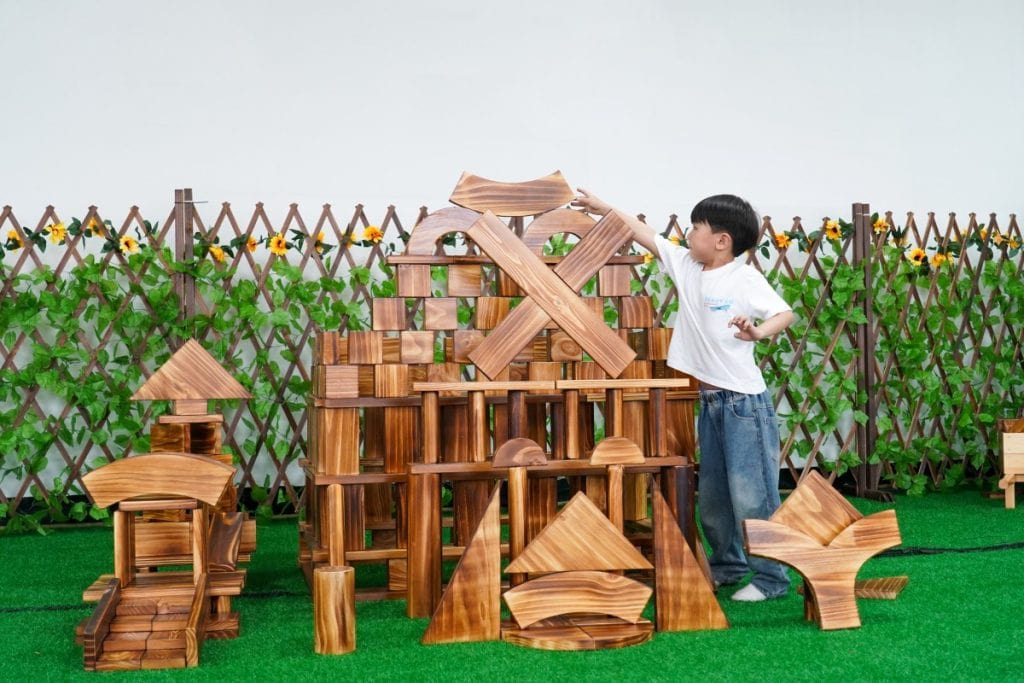 260-Piece Outdoor Wooden Building Block Set