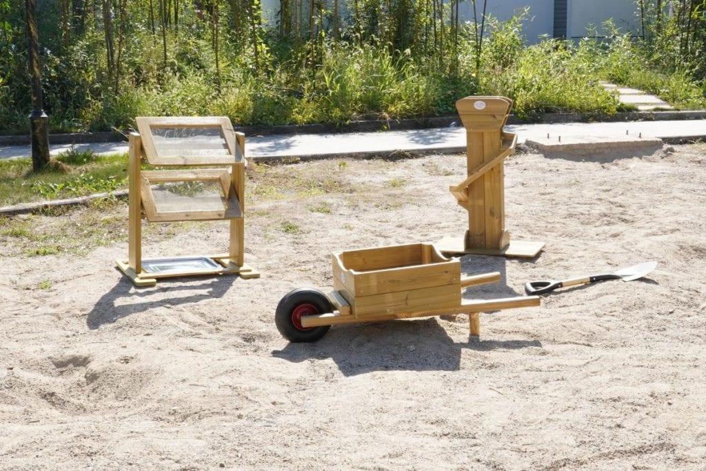 3 Piece Outdoor Wooden Sand Play Set