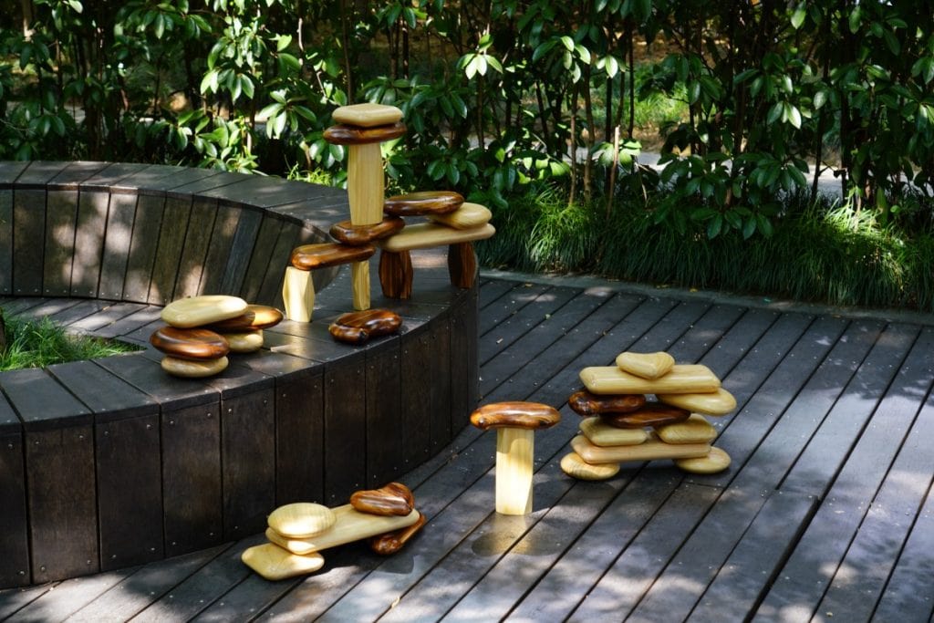 34-Piece Outdoor Pebble Building Blocks