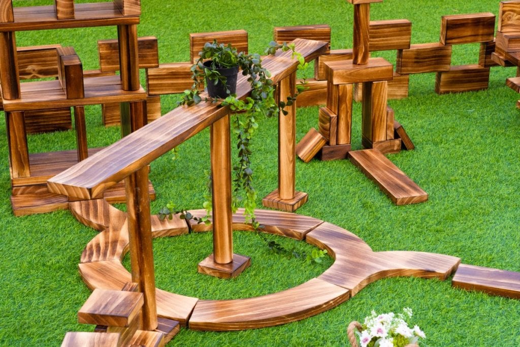 430-Piece Outdoor Wooden Building Block Set
