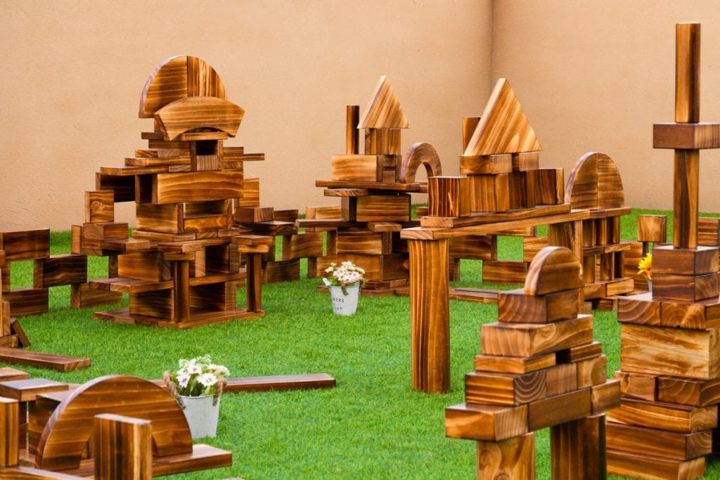 430-Piece Outdoor Wooden Building Block Set
