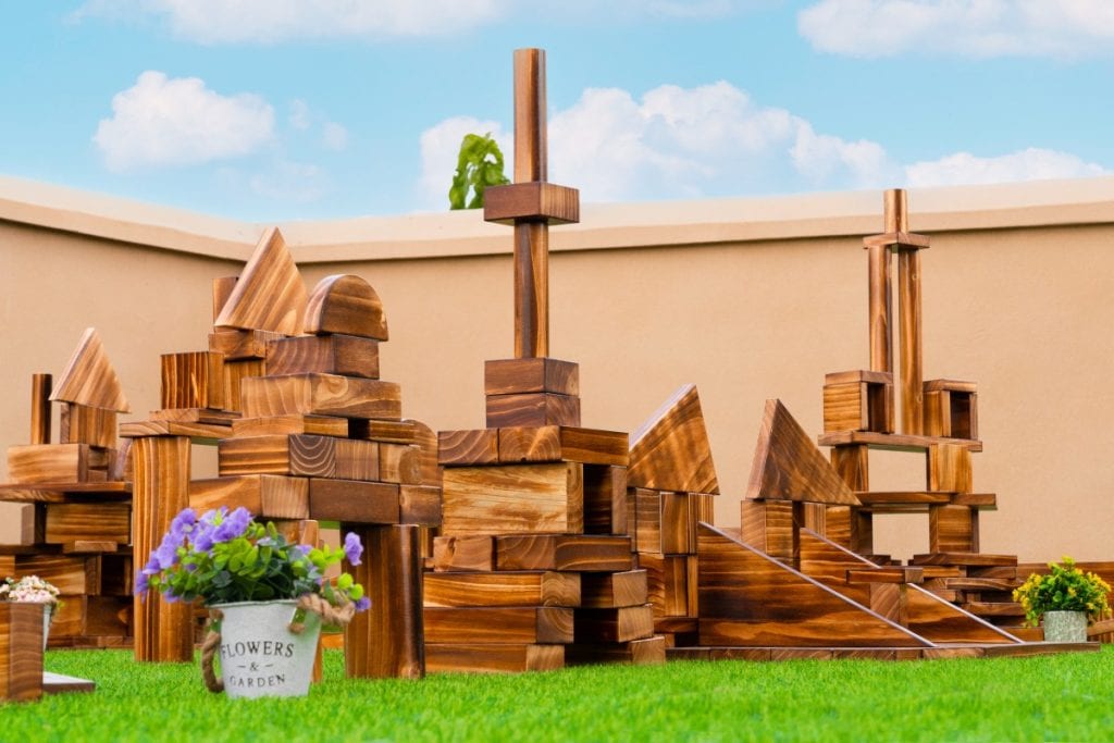 430-Piece Outdoor Wooden Building Block Set