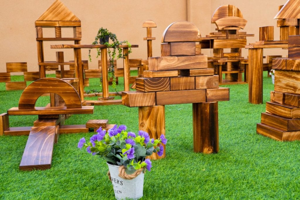 430-Piece Outdoor Wooden Building Block Set