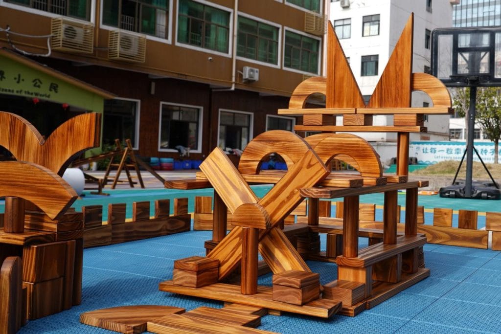 866-Piece Outdoor Wooden Building Blocks – Deluxe Set
