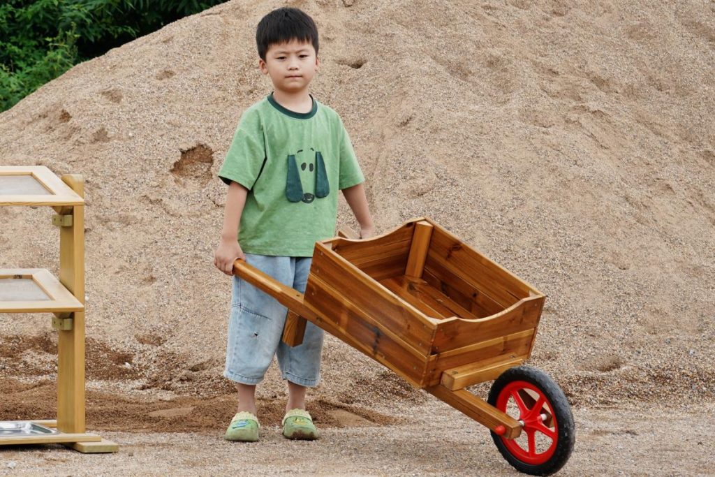 Children’s Wooden Wheelbarrow