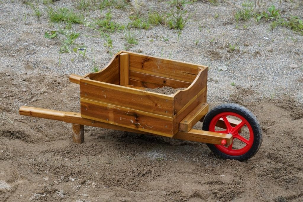 Children’s Wooden Wheelbarrow