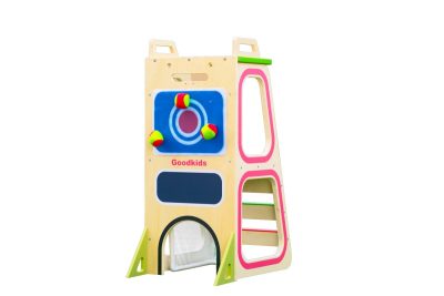 Kids Multi-Activity Sports Climbing Tower with football goal and target