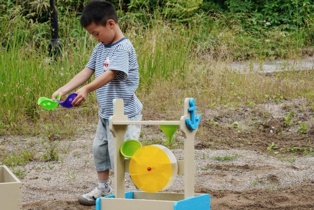 Outdoor Water Wheel Play Station