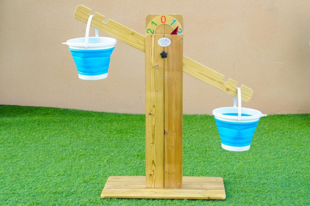 Outdoor Wooden Sand Balance Scale