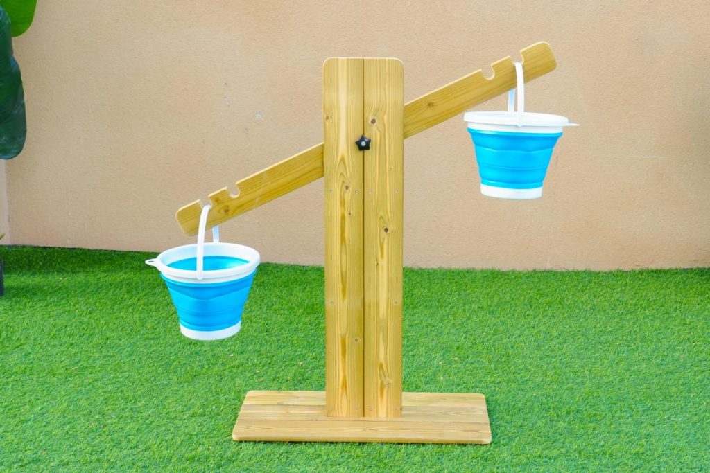 Outdoor Wooden Sand Balance Scale