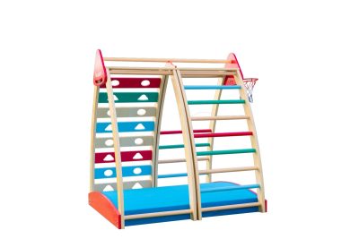 Rainbow Multi-Sided Toddler Climbing Frame for preschool gross motor play