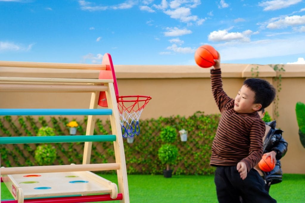 Rainbow Multi-Sided Toddler Climbing Frame
