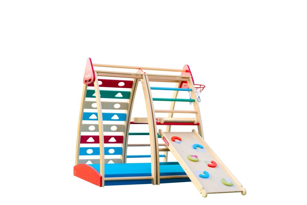 Rainbow Multi-Sided Toddler Climbing Frame