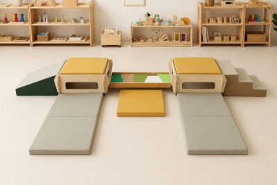 Under-3 toddler sensory climbing system starter set for nursery gross motor play