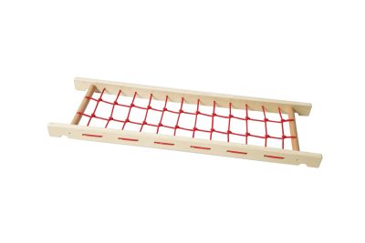 Wooden Rope Net Climbing Ladder for toddler gross motor play