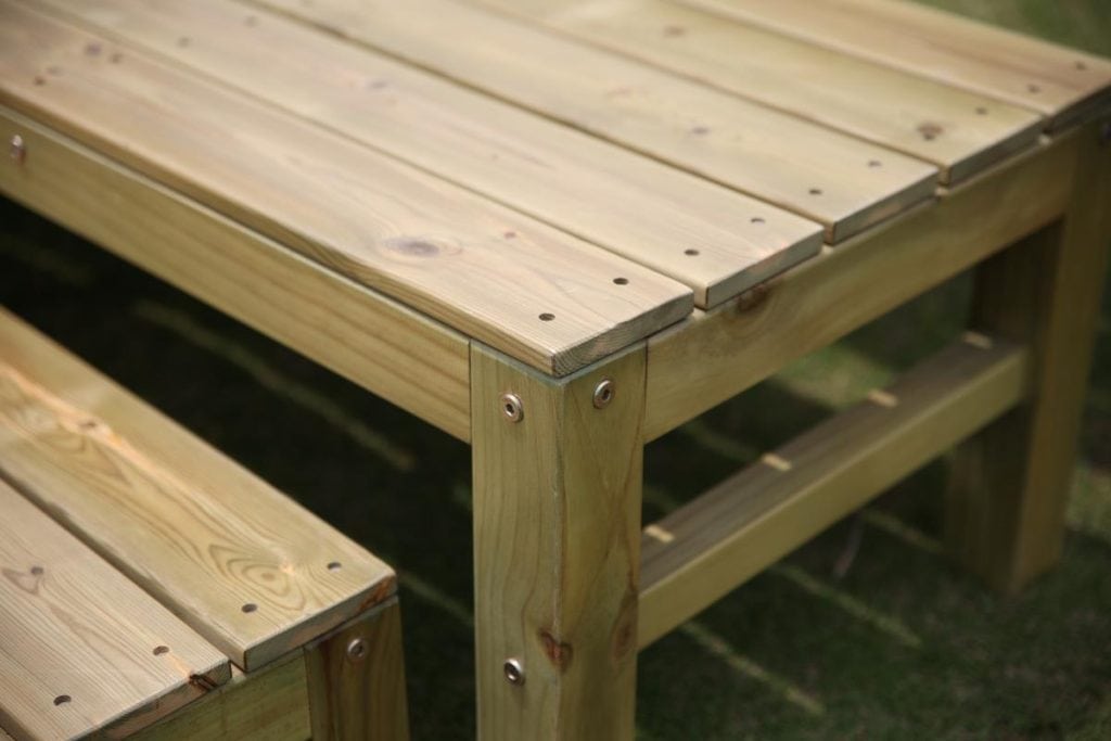 3-Piece Wooden Kids Outdoor Garden Bench Set