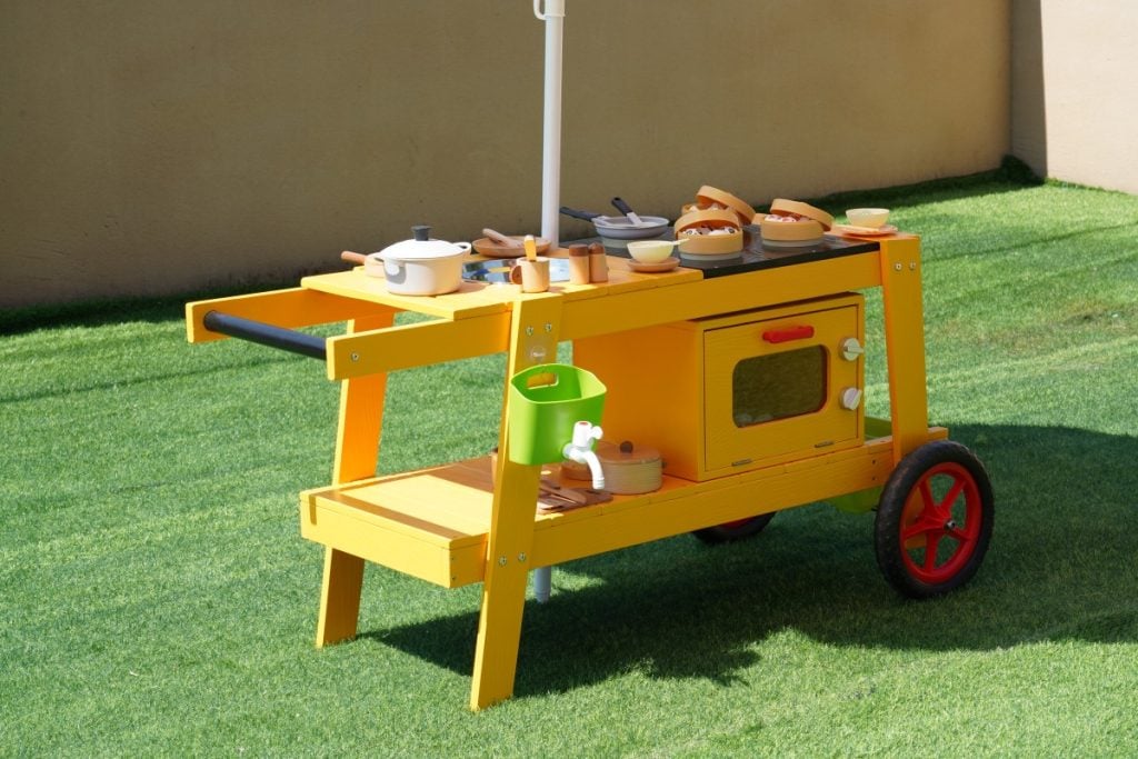Kids Outdoor Pretend Play Food Cart