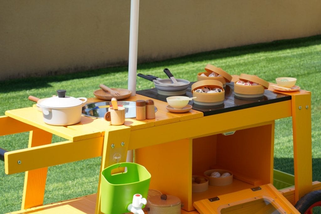 Kids Outdoor Pretend Play Food Cart