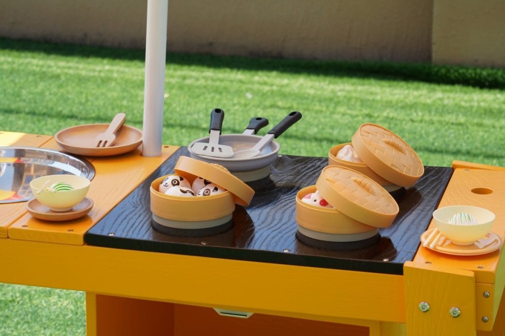 Kids Outdoor Pretend Play Food Cart