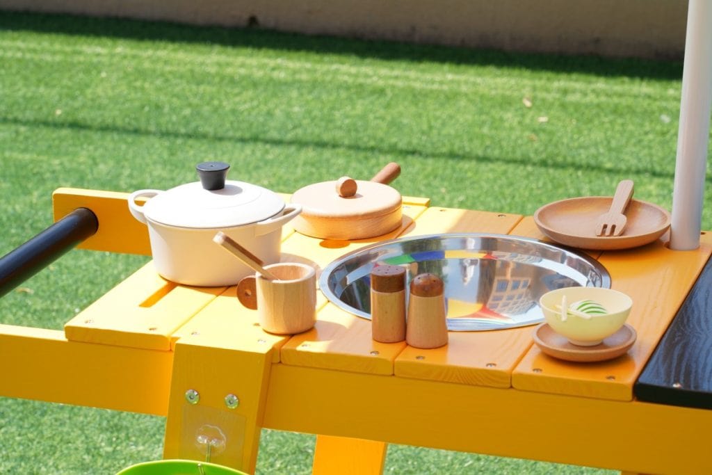 Kids Outdoor Pretend Play Food Cart