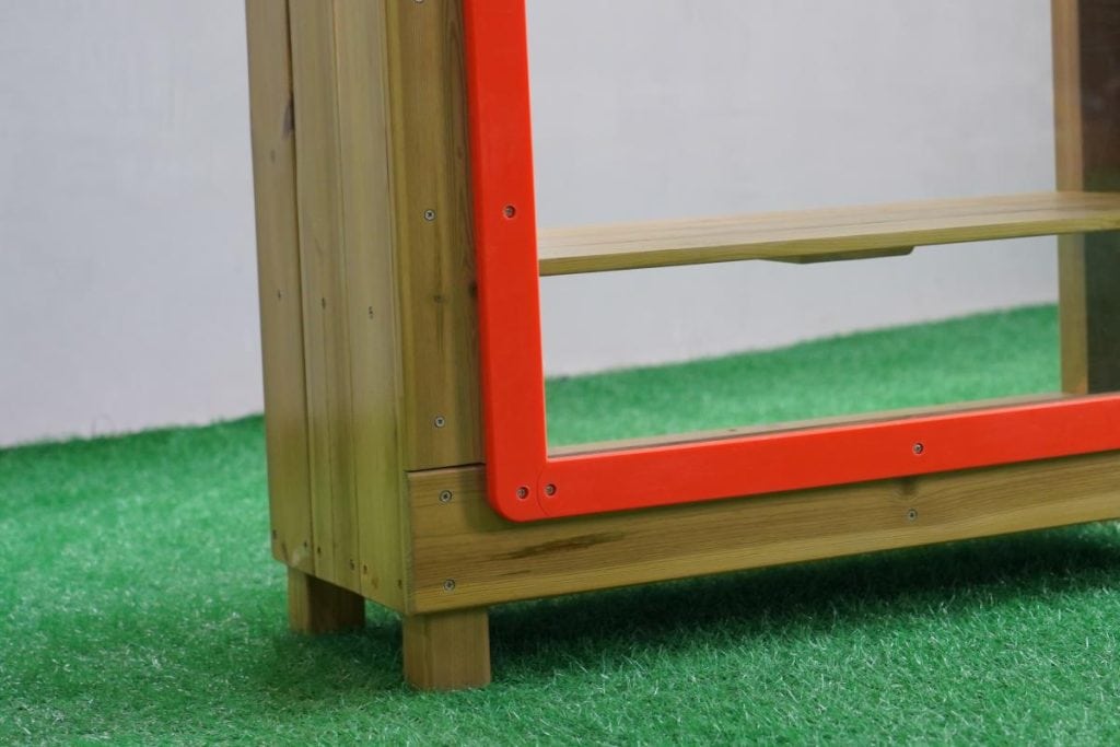 Low Wooden Dramatic Play Display Shelf
