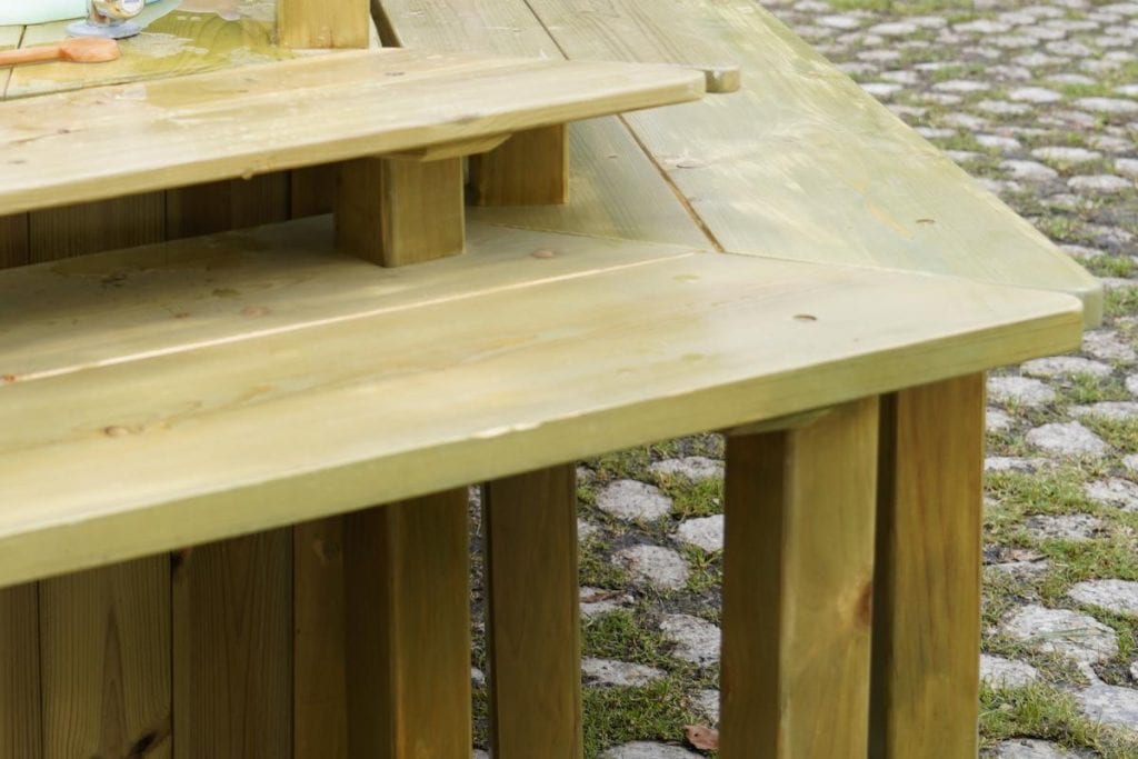 Modular Outdoor Dining Table for Kids