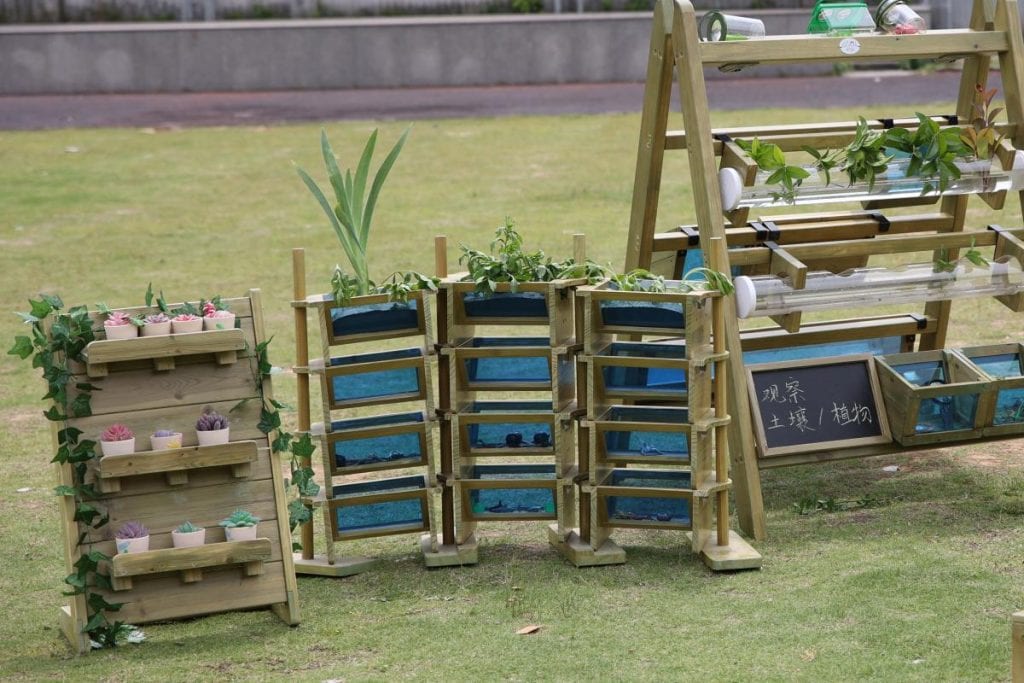 Modular Wooden Garden Planter for Kids