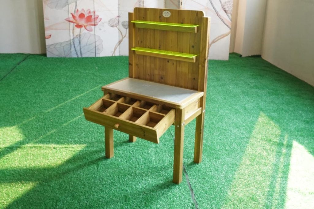 Outdoor Kids Art Table with Storage