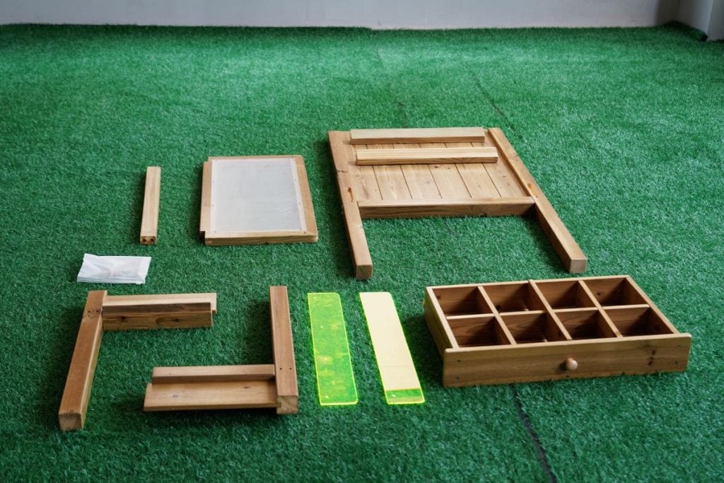 Outdoor Kids Art Table with Storage