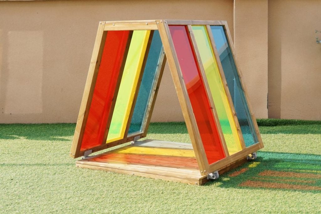 Rainbow Outdoor Art & Mark-Making House