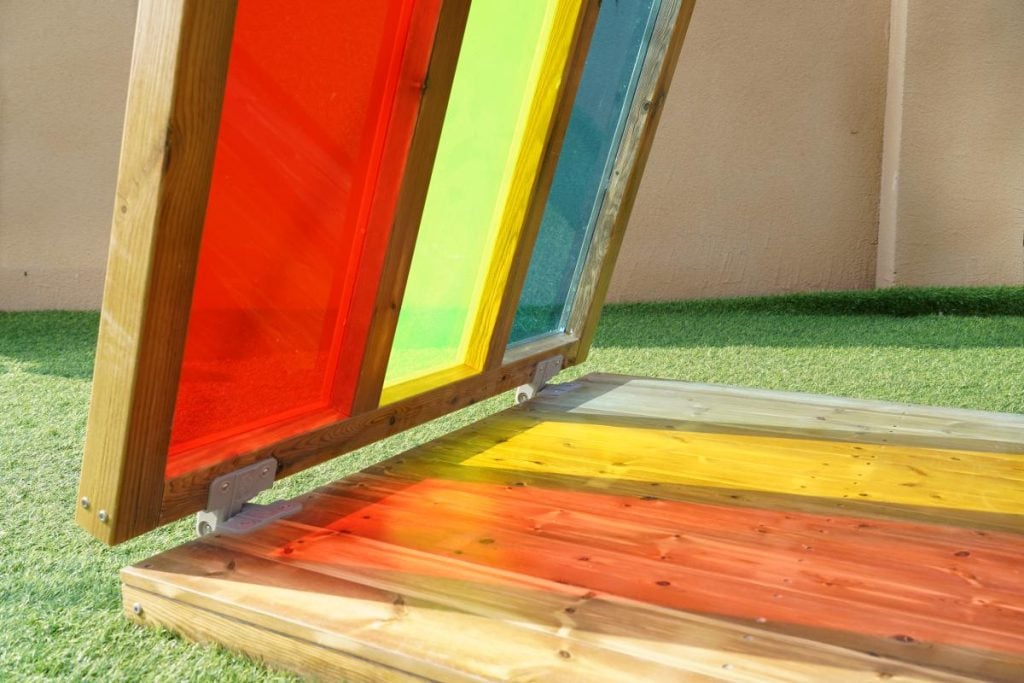 Rainbow Outdoor Art & Mark-Making House