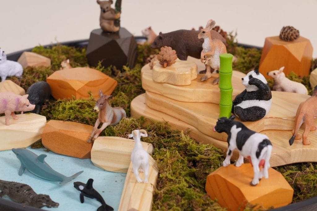 Small World Play Set-Grassland Wildlife
