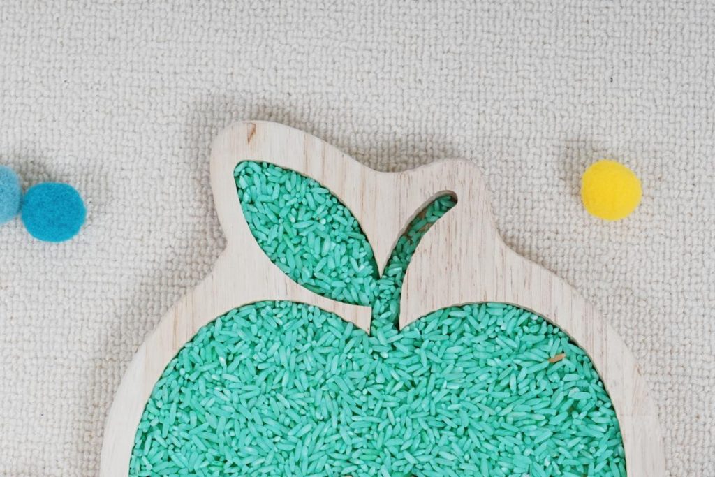 Small World Sensory Play Tray-Apple