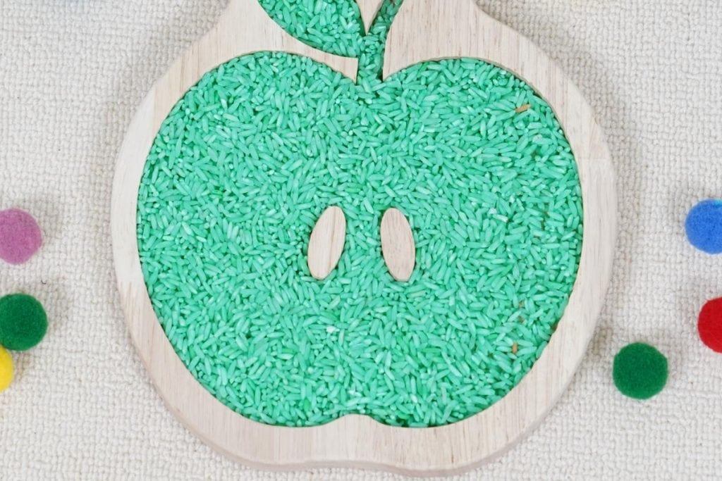 Small World Sensory Play Tray-Apple